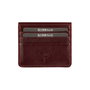 Argenta Cartera Hombre Piel Auténtica Rojo Clarete 10.5x8x2 cm Zoozie Bags